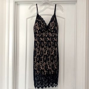 Black and Tan Lace Dress - Size US Medium